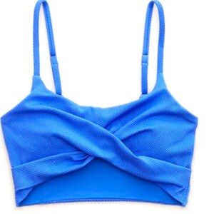 Aerie Shine Pique Twist Bikini Set Large BEAND NEW